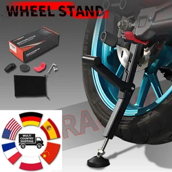 Motorcycles Wheel Lift Stand Portable Single Sided Kick Paddock Stand Front Rear Support Foldable Tire Repairing Tool Universal
