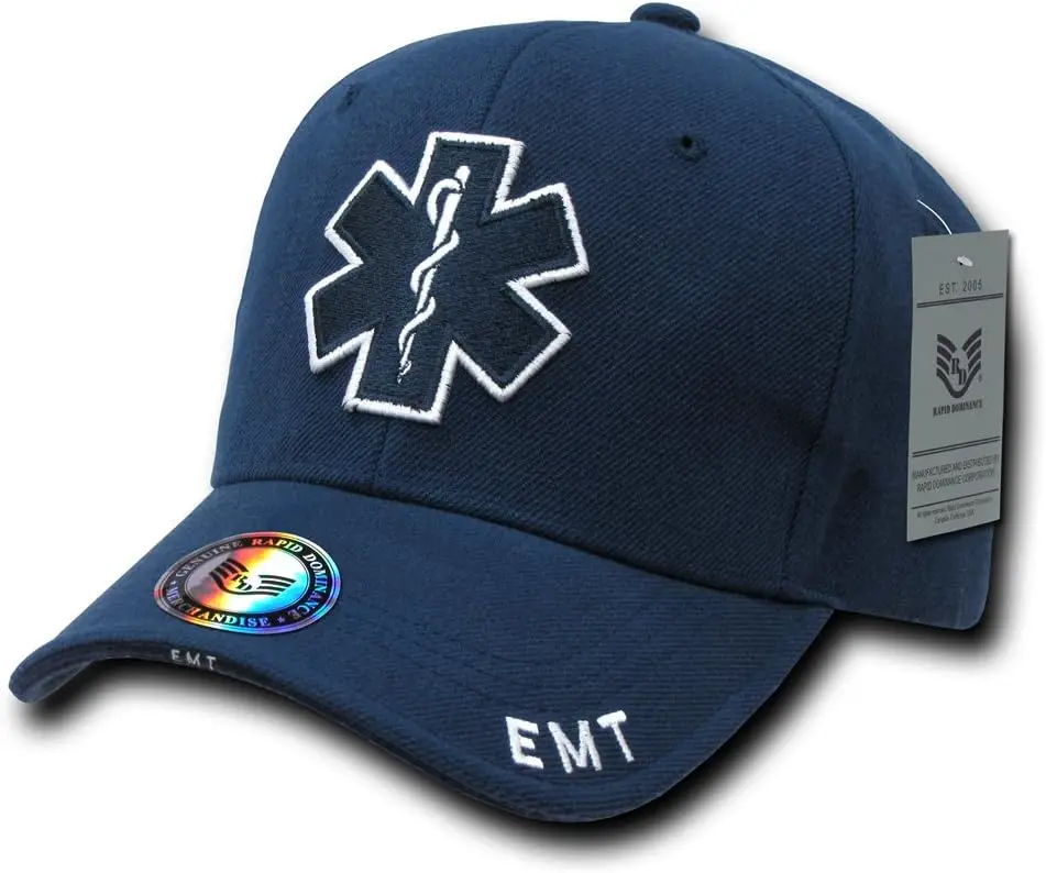 

Rapid Dominance Unisex Adult Deluxe Embroidered Law Enforcement Caps - EMT Cross