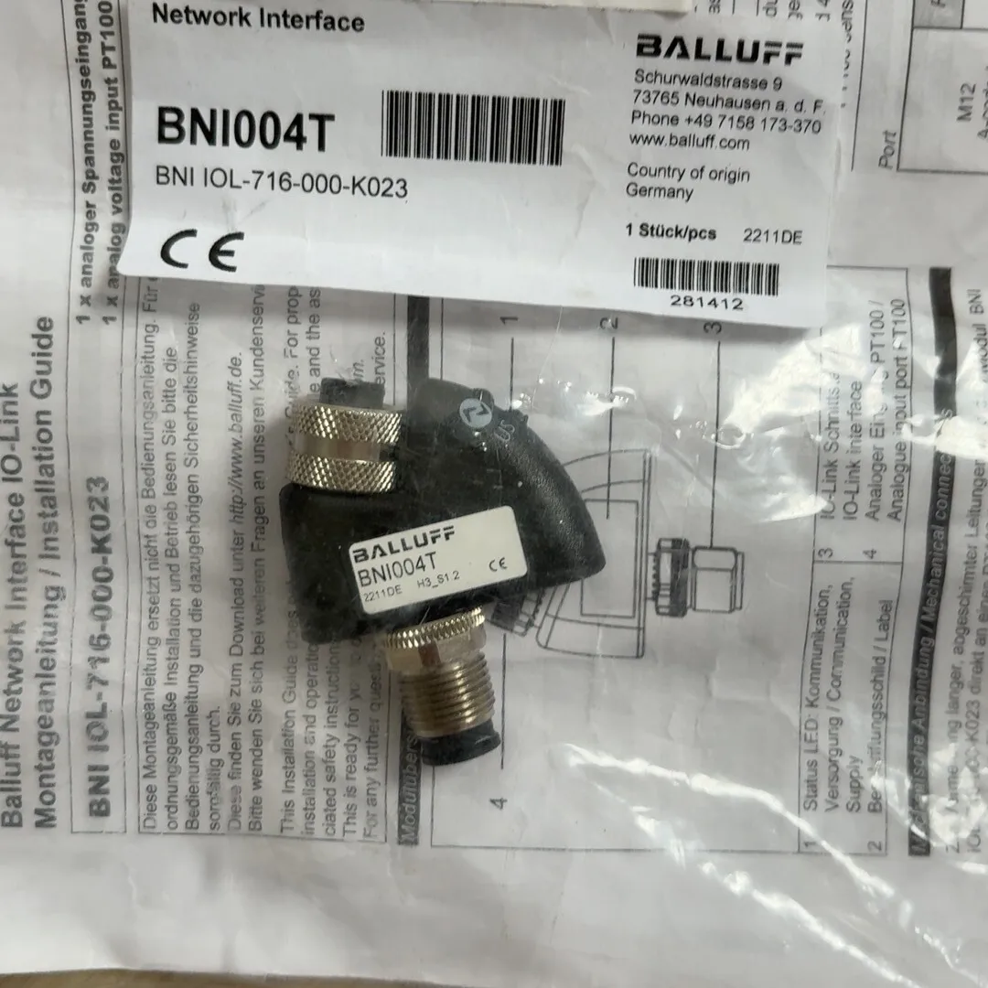 New BALLUFF Signal Converter, Model BNI004T, With Original