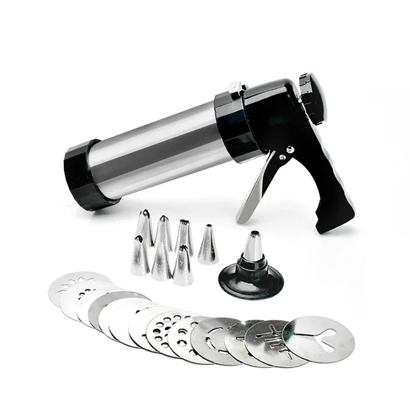 

DIY Baking Tools Cookies Cutter Mould Press Gun Stainless Steel Biscuit Cookies Maker