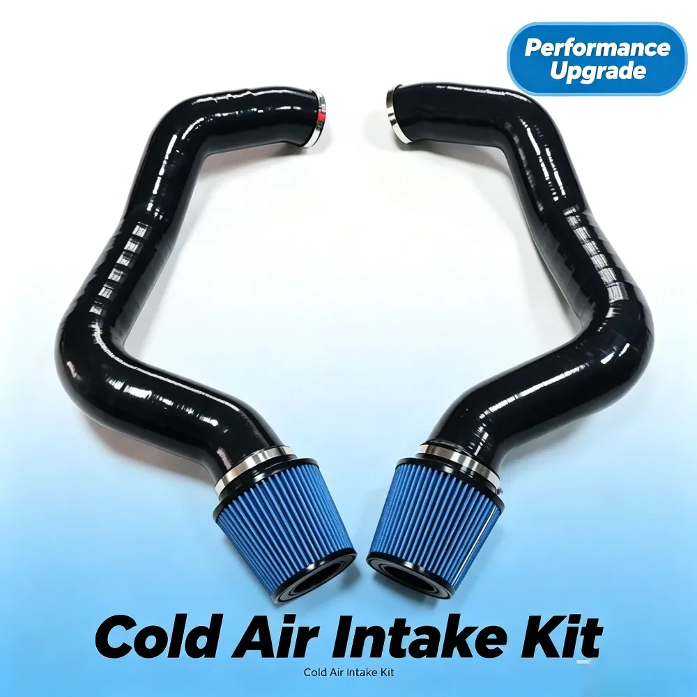 Performance Front Mount Cold Air Intake Kit For BMW F90 M5 S63 4.4T V8 High Flow Induction System Blue Filter