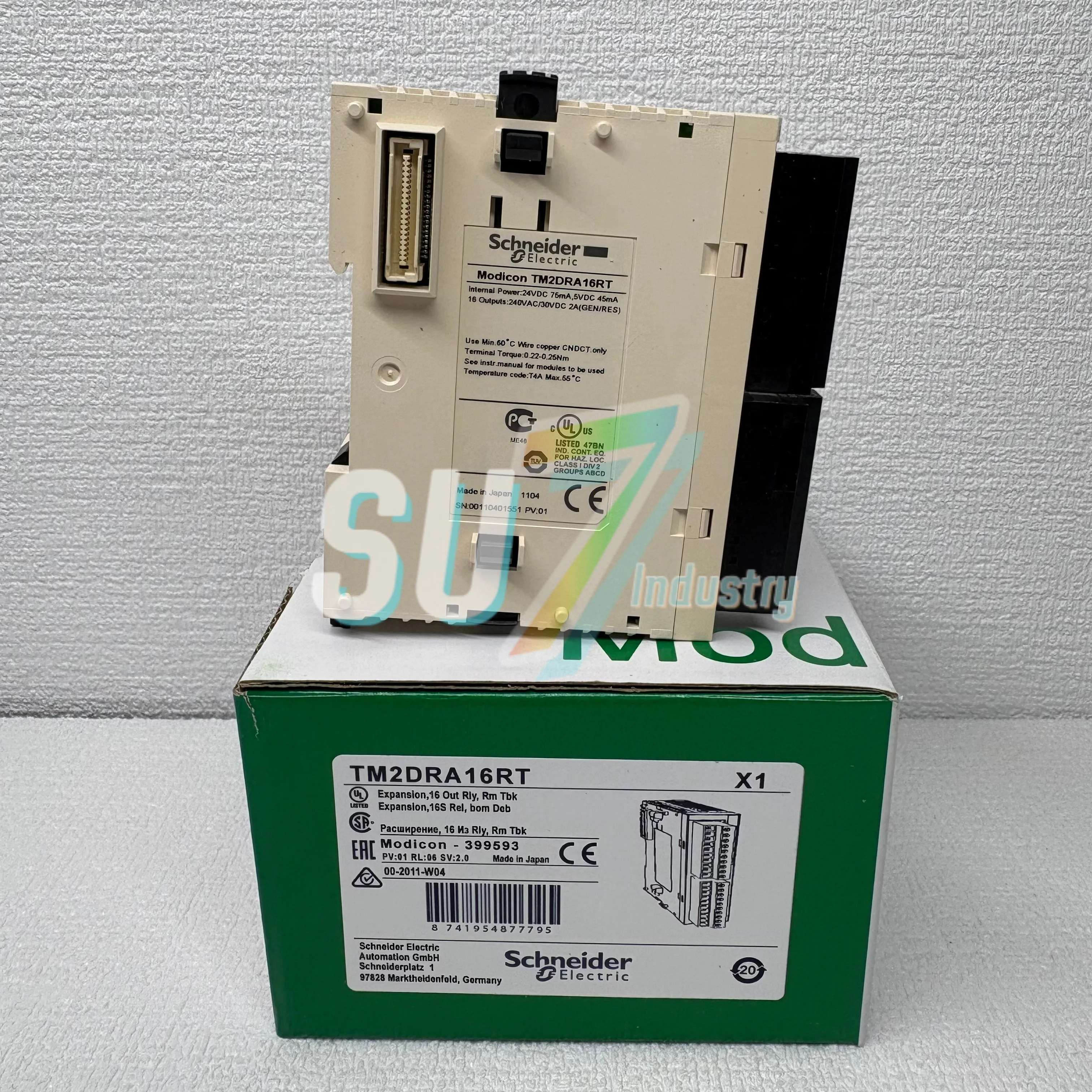 

Новый модуль ПЛК TM2DRA16RT TM2DOCKN в коробке