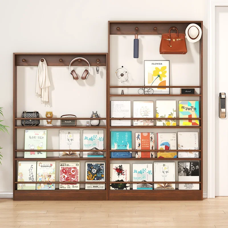 Children's solid wood bookshelf, door shelf, floor-to-ceiling wall hanging multi-layer storage, household picture book