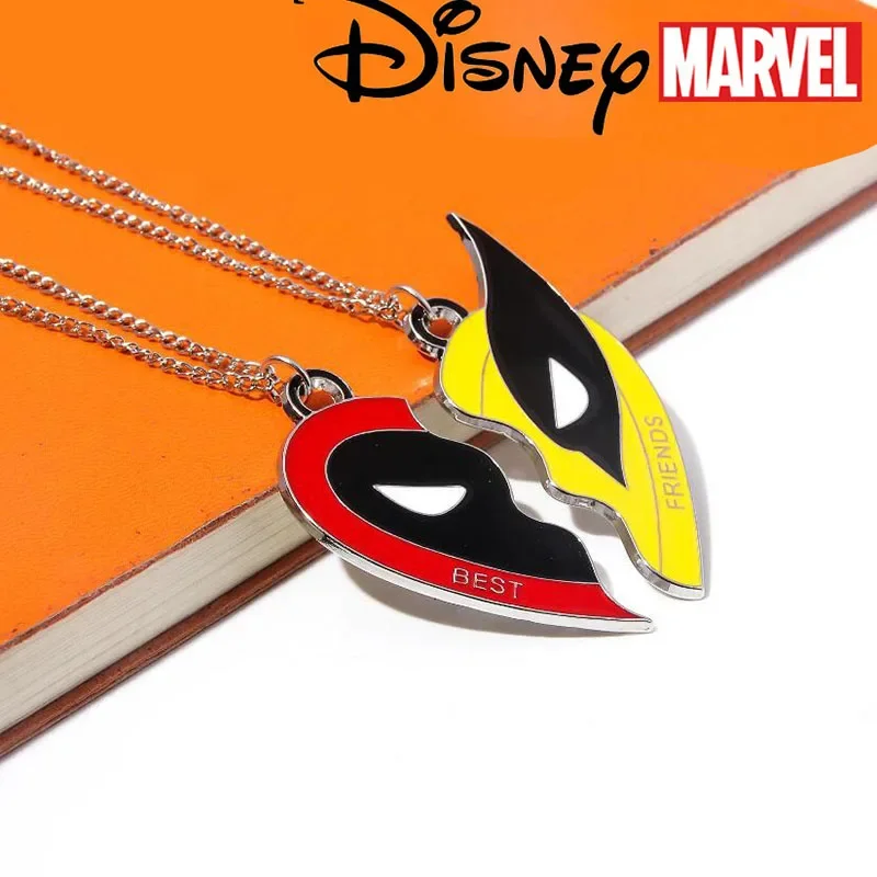 Hot Selling Disney Movie Deadpool 3 Necklace Peripheral Deadpool and Wolverine Best Friends Necklace Pendant Cosplay Decoration