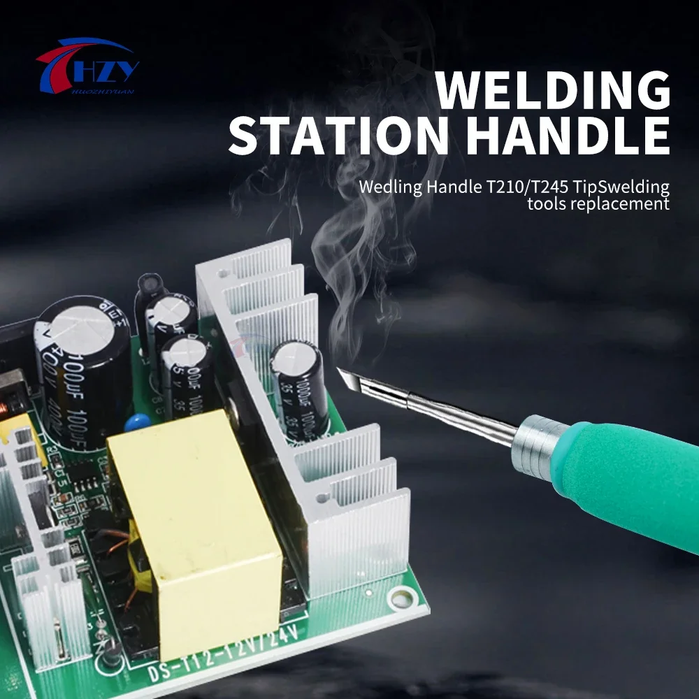 HZY Soldering Station Handle T210/T245 Compatible C210 C245 Soldering Tip Welding Tools Welding Station Handle