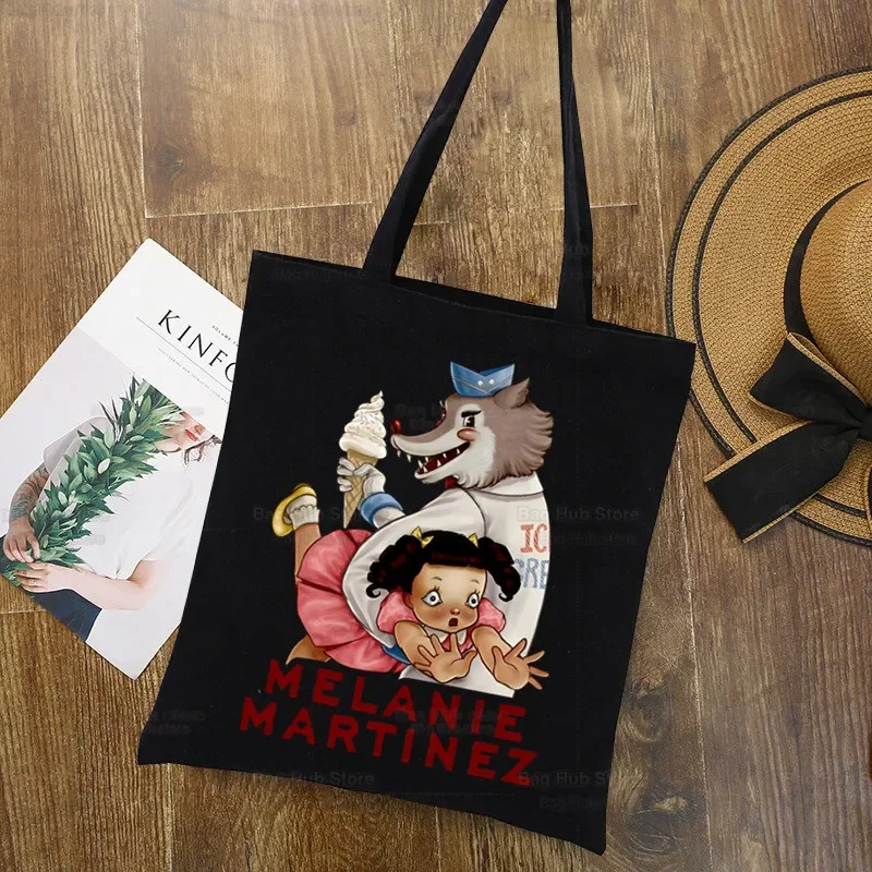 Melanie Martinez Crybaby Tote Bag Shopping Original Design Black Unisex Travel Canvas Bags Eco Foldable Shopper Bag