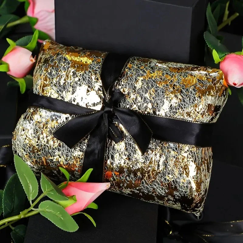 16 Stuks Gouden Placemats, 20 Stuks Foliepapieren Handdoeken Net Placemats Feestaccessoires