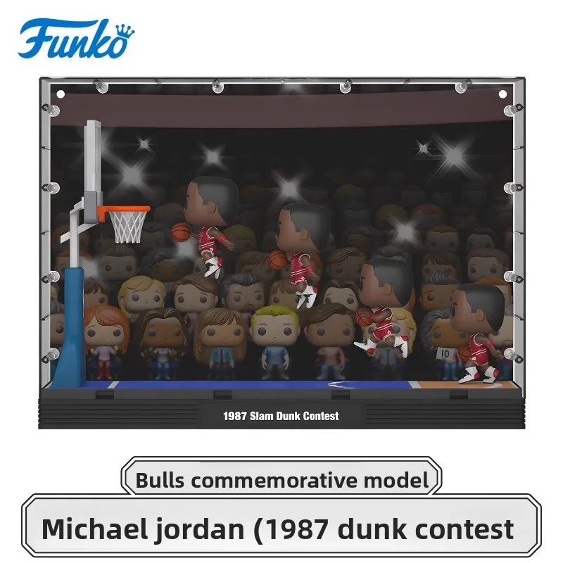 FUNKO POP《NBA Chicago Bulls مايكل جوردان سلام دنك مسابقة》عمل سطح المكتب زينة زخرفية نموذج ألعاب نموذج قابل للجمع #3