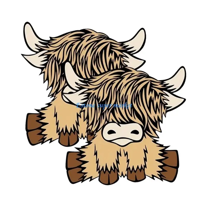 090B (2 szt.) Naklejki ze zwierzętami wodoodporne na laptopy, butelki z wodą, scrapbooking, samochód