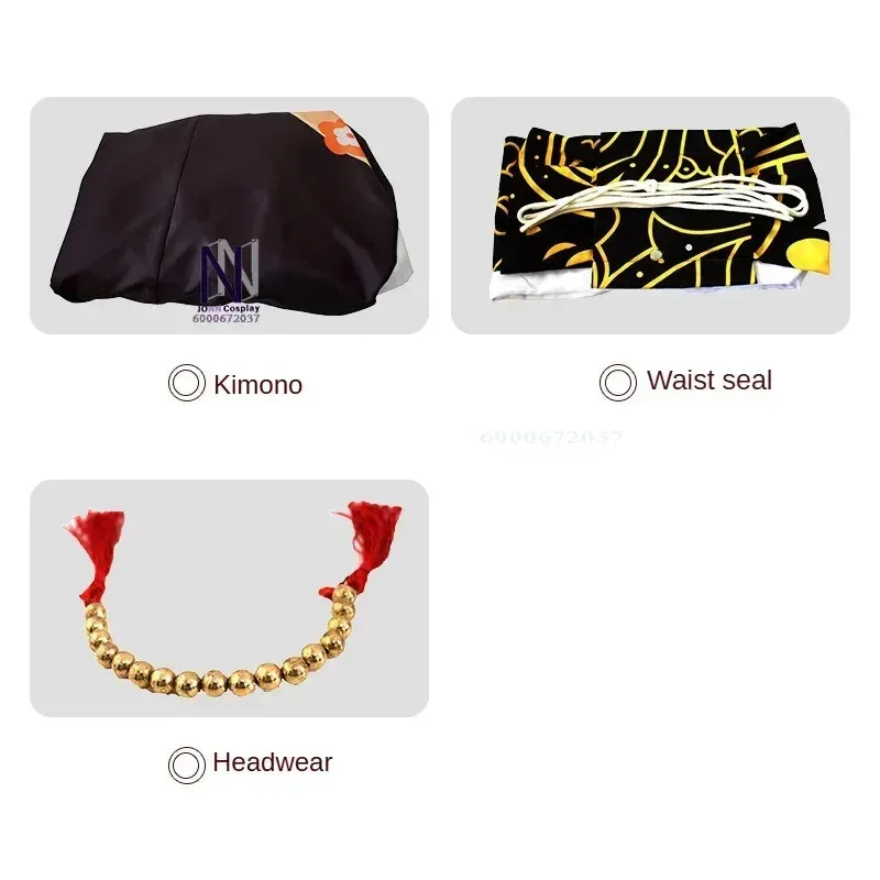 أزياء أنيمي كيميتسو نو يابا كيبوتسوجي موزان التأثيرية شيطان القاتل لعب الأدوار زي كيمونو نسائي ملابس فساتين شعر مستعار