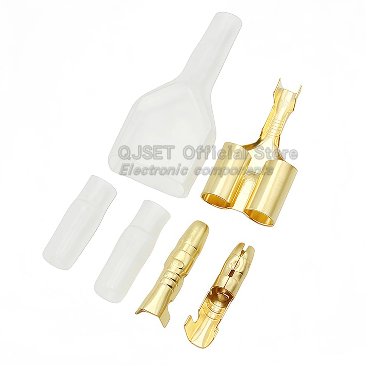 50 Set 3.5mm 4mm Bullet Crimp Terminals Automotive Wire Connector Terminals Male and Female Docking Terminals Wire Connector Set