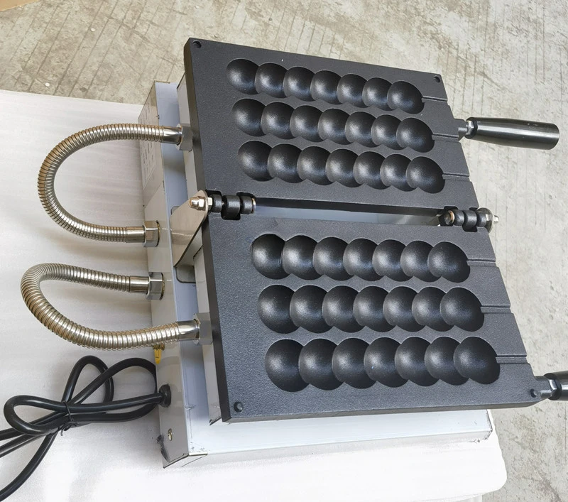 Máquina eléctrica para palitos de gofres de 1600W, máquina para hacer waffles con forma de Haws recubierta de azúcar, parrilla de bola Takoyaki