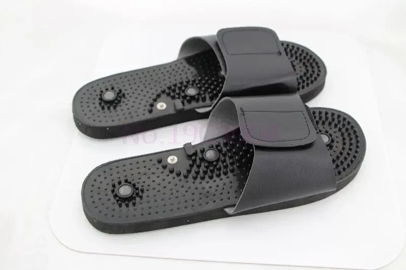 Relaxing Massager Slippers Acupuncture Therapy  For Tens Foot Massager Physiotherapy Relax Muscle Black rubber Accessories