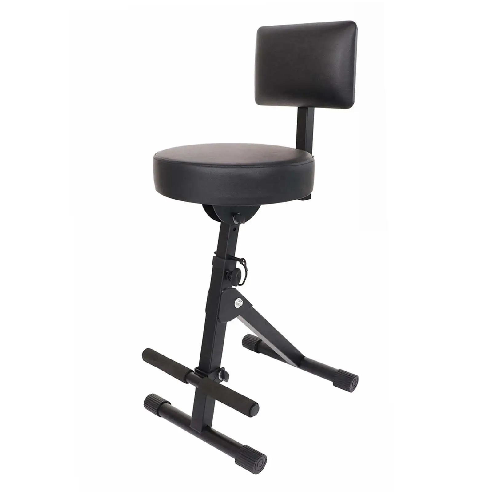 

Drum Chair Guitar Seat PU Leather Portable Folding Guitar Stool Guitar Chair for Bass Electronic Piano Stage Drum Guitarist