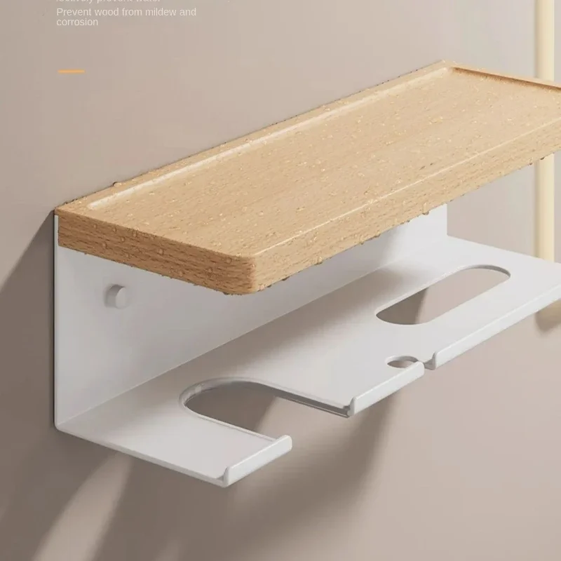 

Hair dryer holder, Hair Tools Styling Organizer for Bathroom ,Hairdryer holder，wooden Hair Dryer Stand for bathroomBlower holder
