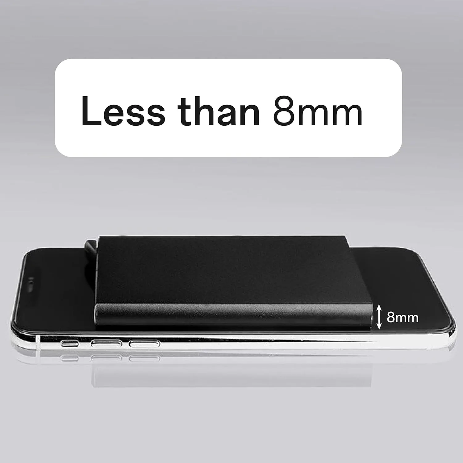 الأسد الملك تتفاعل المحفظة الذكية حامل بطاقة معدنية رقيقة ضئيلة الرجال النساء محافظ المنبثقة محفظة سوداء صغيرة Vallet 6 بطاقات Walets