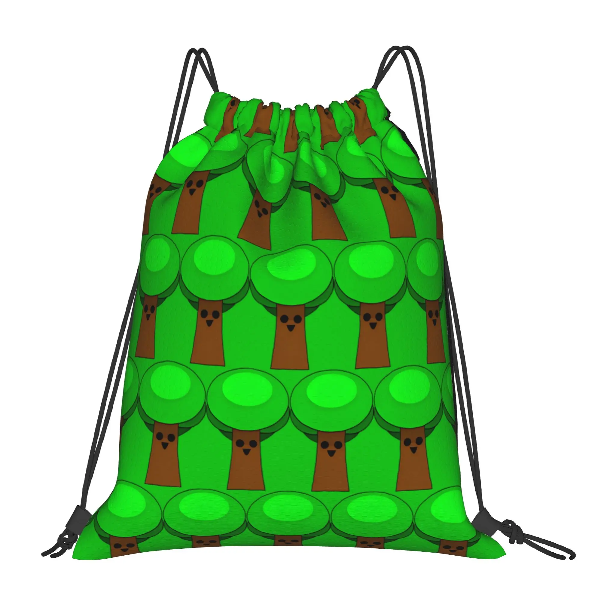 Tree Sprunki Drawstring Backpack Sports Gym Bag Water Resistant Cartoon Game String Sackpack for Cycling 36cm (W) x 43cm (H)