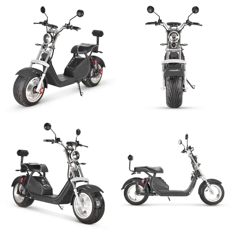 STROVAN New Model Electric Scooter Model X16 2000W 40AH Dual Battery Big Seat Electric Citycoco Halley Scooter