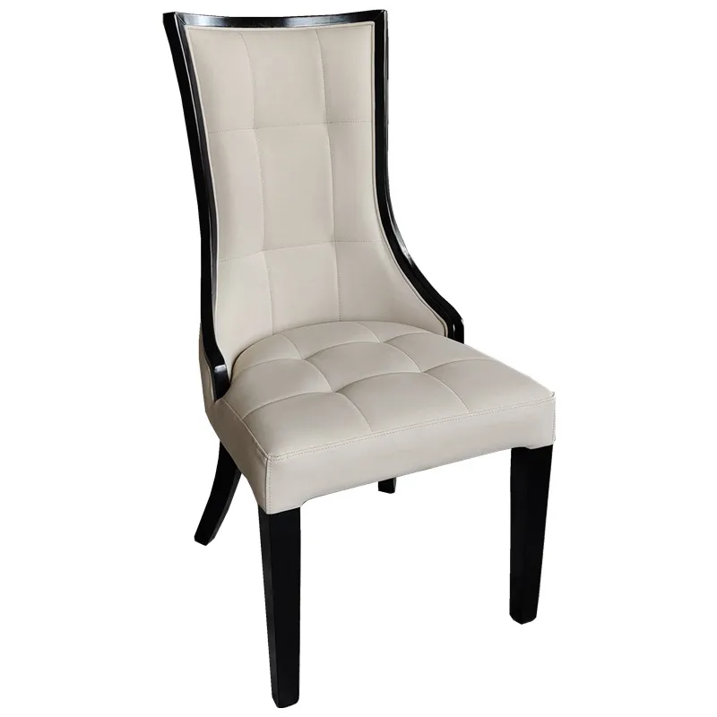 Solid wood restaurant chairs Modern home catering Hotel tables and chairs