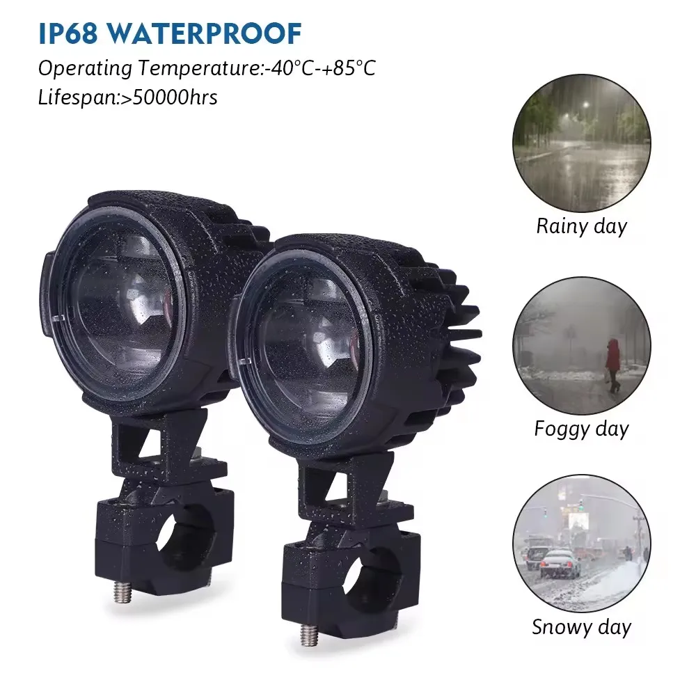 

Universal Motorcycle Auxiliary LED Fog Light For BMW R1200GS F800GS For Kawasaki For Yamaha MT07 MT09 For CRF1000L Africa Twin