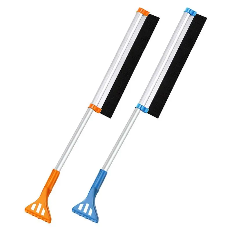 

3 In 1 Telescoping Snow Brush Ice Scraper Rotating Removal Car Glass Snow Broom Multifuntion Frost Scraper Winter Deicing tools