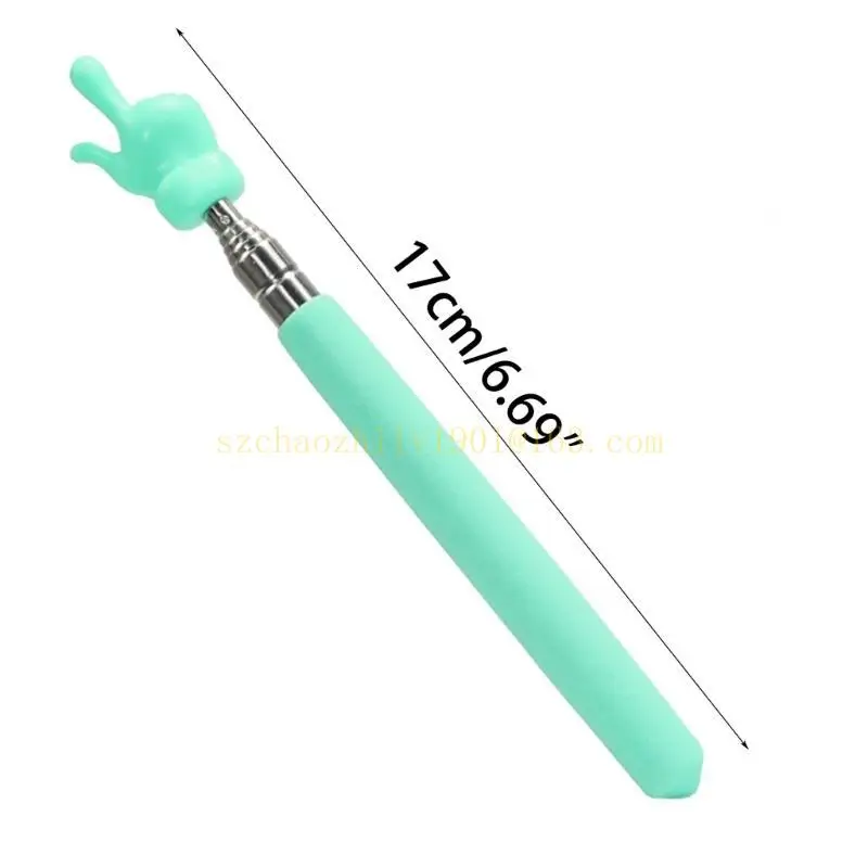 Einziehbarer, ausziehbarer Lehrerzeiger mit Finger, Teleskop-Lehrzeiger, Lehrzeiger