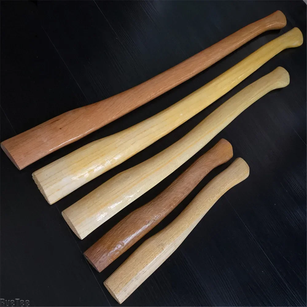 35cm 38cm wysokiej jakości gładki dąb drewniany uchwyt na topór stolarski dla majsterkowiczów topór kempingowy topór hatchet