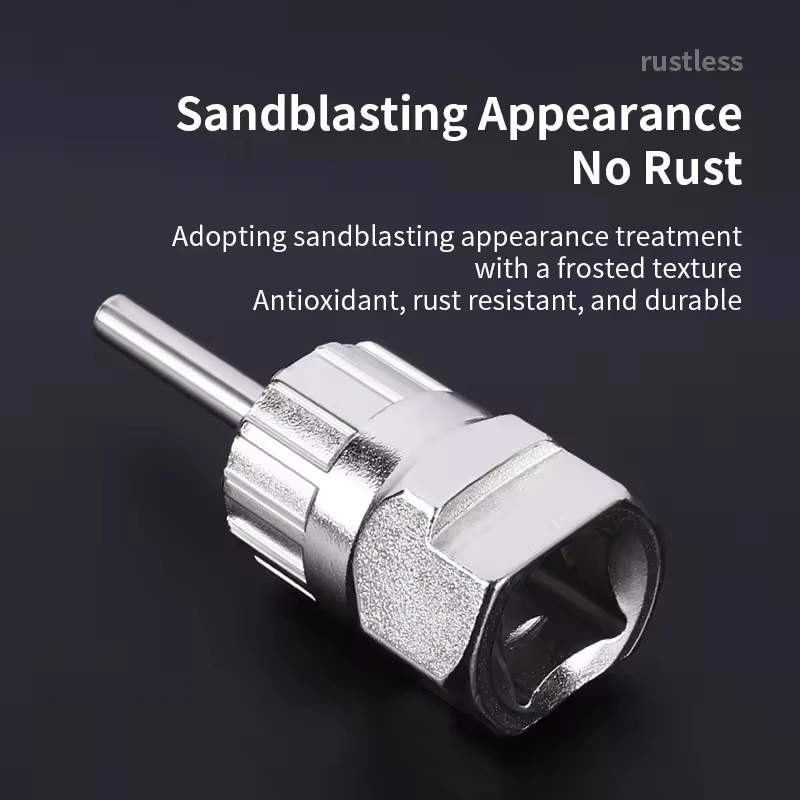 

Road Bike Cassette Removal Tool Freewheel Lock Ring Remover Socket Wrench Repair Maintenance Tool