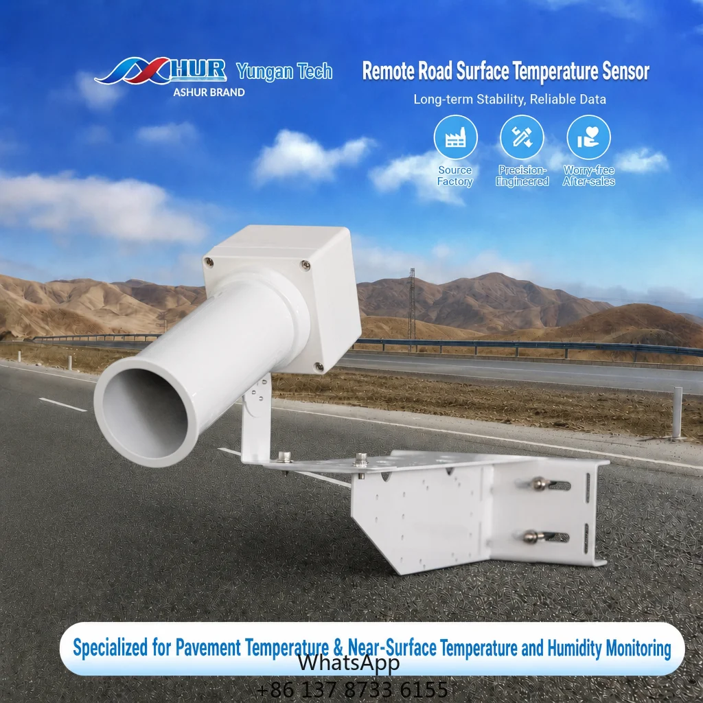 ASHUR Remote Road Surface Temperature Humidity Sensor OEM RS485 4-20mA CE IP67 -40C IR Module For RWIS Weather Station Maker