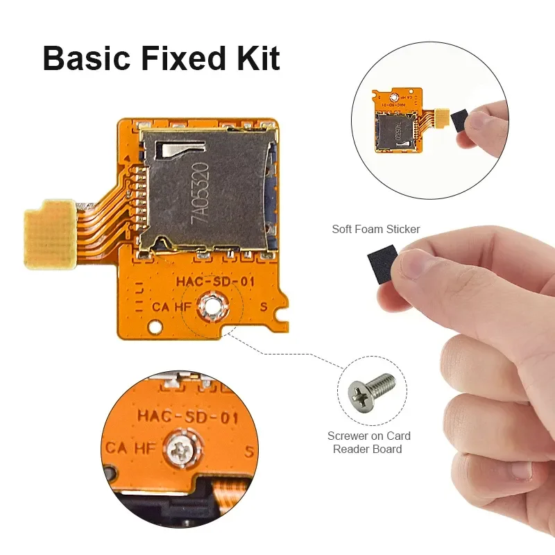 DATA FROG Replacement Micro-Sd Tf Card Slot Socket Board For Nintendo Switch Game Console Card Reader Slot Socket