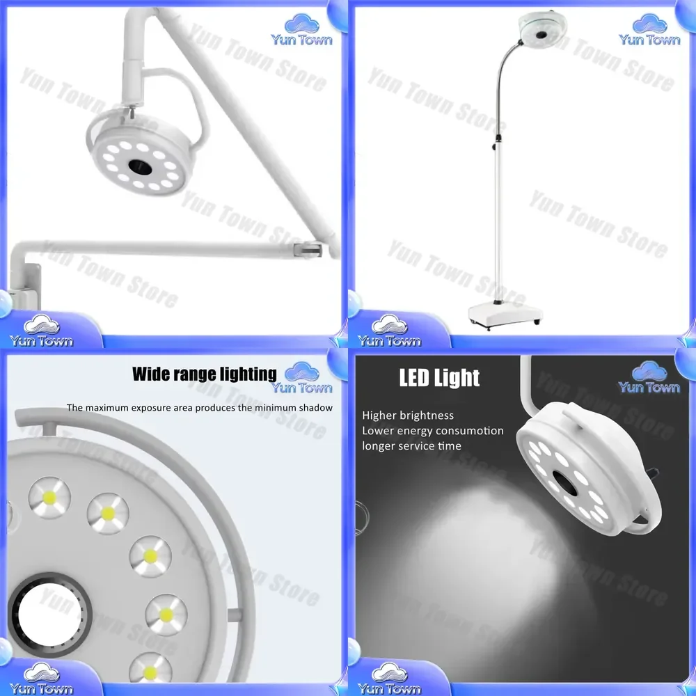 Dental Shadowless Examination Lamp for Portable Ceiling Wall Mounted Use LED Surgical Light for Dentist Office Clinic