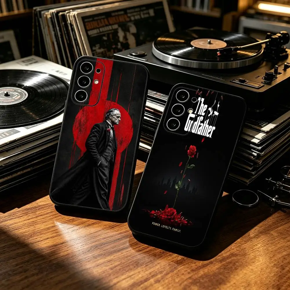 T-The Godfather  Black Phone Case for Samsung S25 24 23 22 21 20 30 Ultra Plus Fe Note 10 5G Cover