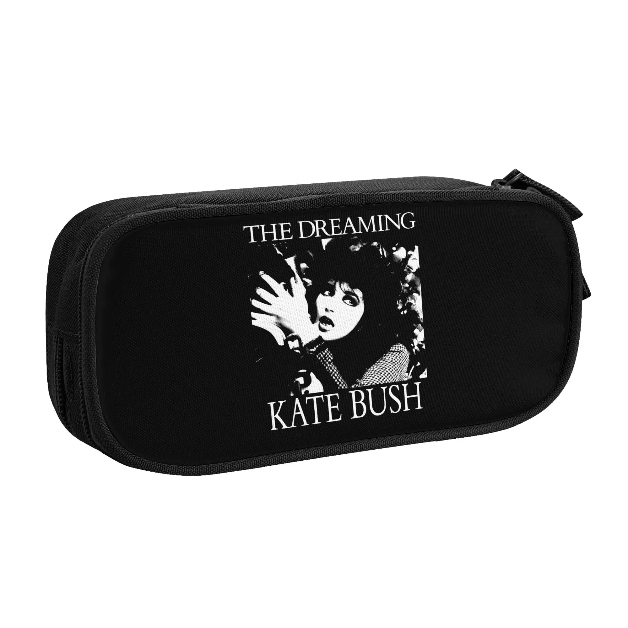 Kate Bush English Singer  Kawaii Pencil Case Girl Boy Large Capacity Catherine Bush  Pencil Pouch Students Stationery