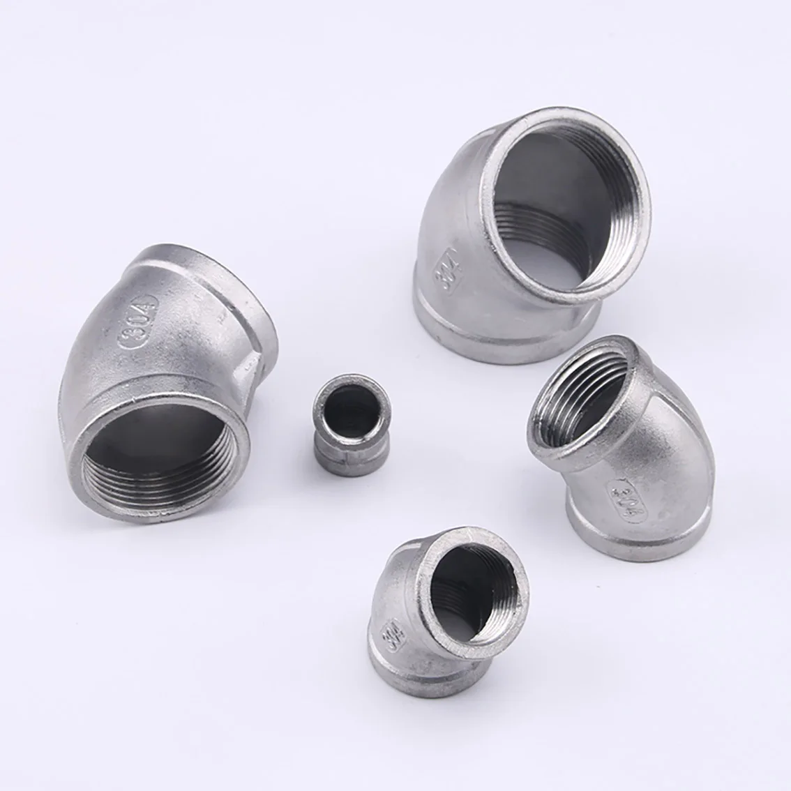 

Stainless Steel Elbow Tap Water Pipe Fittings Joint Converter 1/8" 1/4" 3/8" 1/2" 3/4" 1" 1.2" 1.5" 2" Reducer Coupler Adapter