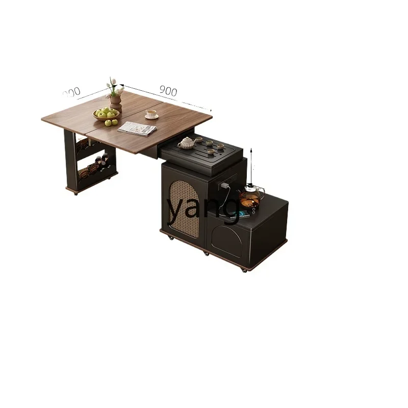 LTT1 solid wood chess table dual-purpose multi-function chess and card table foldable hand rubbing mahjong square table