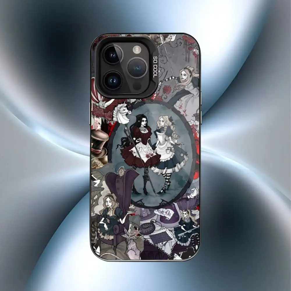 A-Alice Madness Returns   Phone Case For iPhone17,16,15,14,13,12,11 Plus,Pro Max Black Candy Matte Shockproof Cover