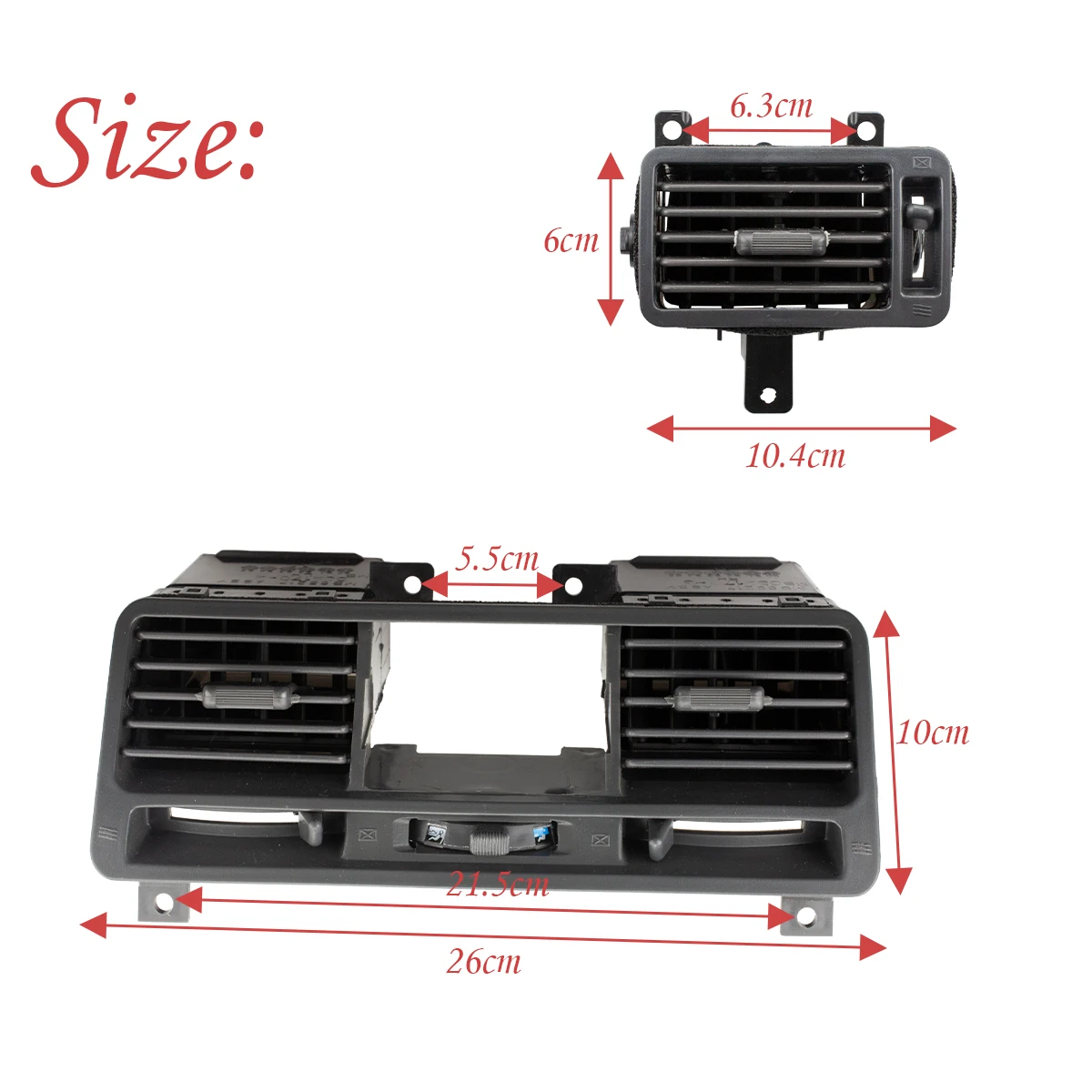 Auto Dashboard Airconditioner Ventilatie Uitlaat Paneel Ac Grille Voor Mitsubishi Pajero Montero V31 V32 V33 Assecories Mb775266 Mb775268