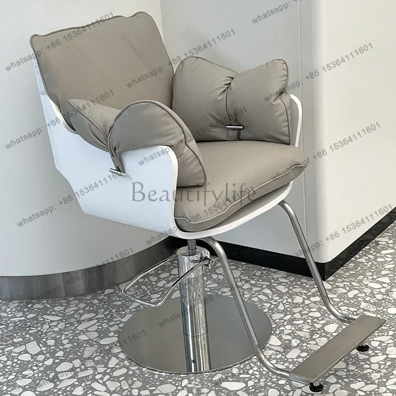 LSBarbershop Lift Barber Chairs Modern Simple Perm Hair Dyeing Barber Chairs Hairdressing Comfort Salon Furniture Barbearia FYBC
