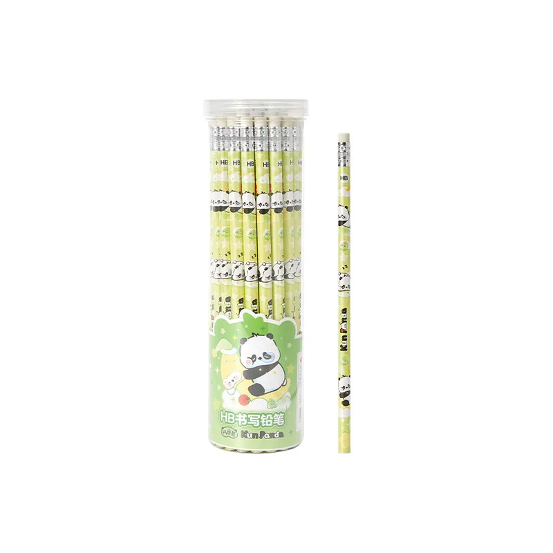 Iigen Briefpapier Kun Panda Hb schreiben Bleistift Fass Verpackung 30 Stück Cartoon Schüler Spezial Bleistift Set Kinder geschenk