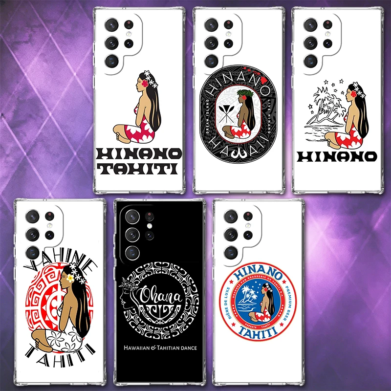 Мягкий чехол для телефона Vahine Tahiti Girl Beach для Samsung Galaxy S26 S25 Edge S24 S23 Ultra S21 S20 FE S22 Plus + задняя крышка с узором