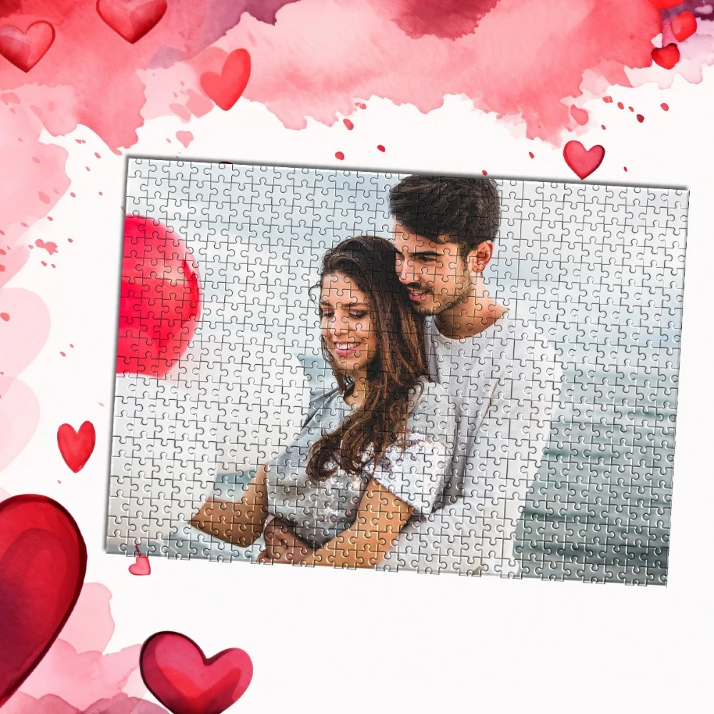 Personalized Custom Photo Puzzle Customize Romantic seascape Cardboard/wooden 35/300/500/1000 Pieces Colorful Photo Puzzle, Memo