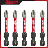 Milwaukee PH2 50MM 5PCS Drill Bits Impact Type Bit Drill Electric Screwdriver HSS Carpentry Hole Power Tool Parts