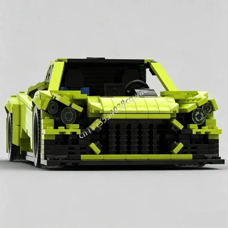 1467PCS High Performance Supercar MOC Technical Racing Vehicle Model Custom Assembly Educational Building Blocks Holiday Present