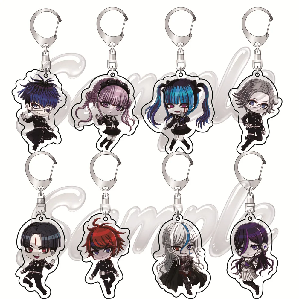 Game HUNDRED LINE 6cm Acrylic Keyrings Backpack Decorations Accessories Decor Gifts Exquisite Products