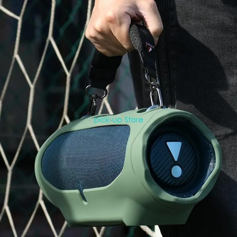 Q5WA Speakers Protective Silicone Skin with Crossbody Straps for Xtreme 4 Speaker