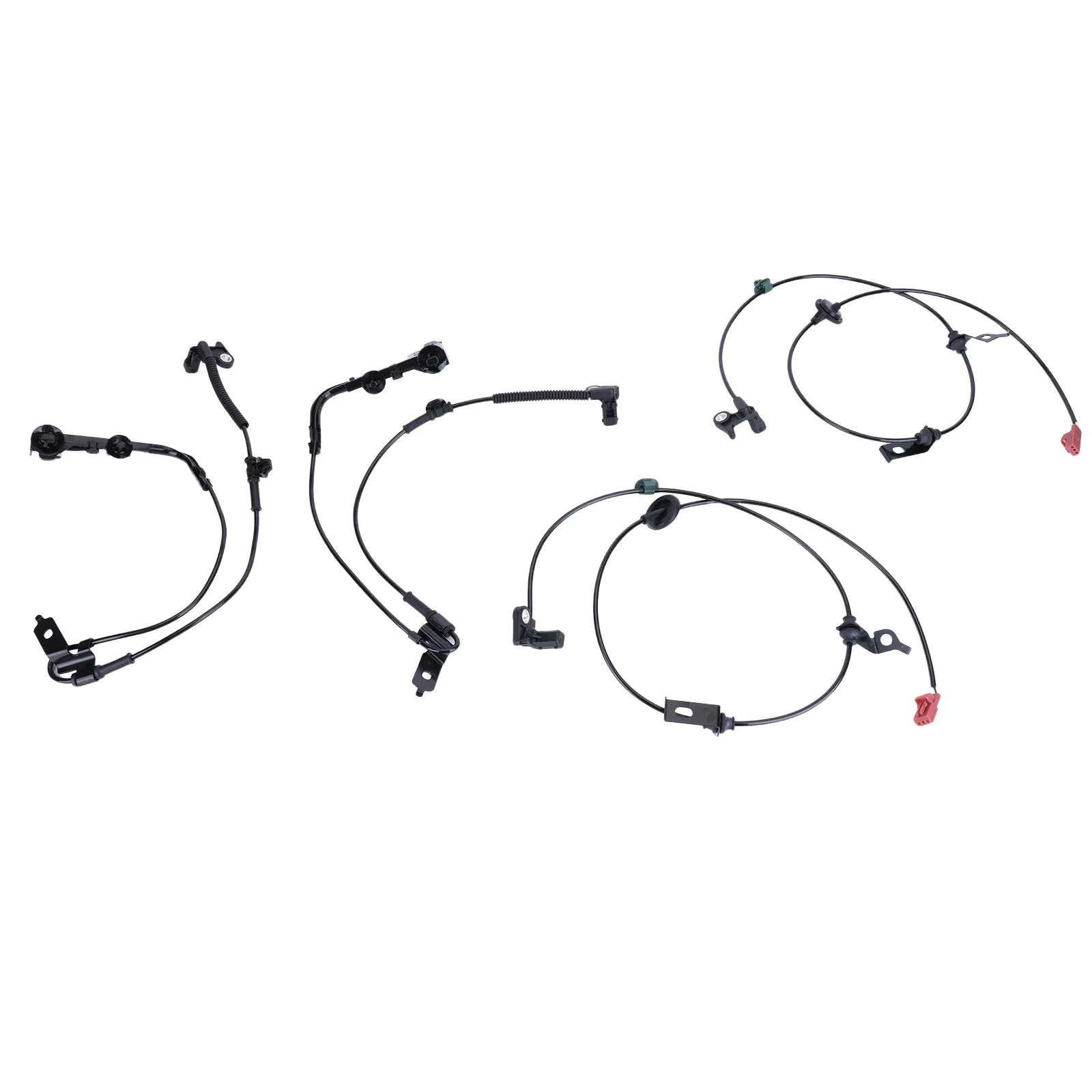 4x أجهزة استشعار ABS الأمامية والخلفية AE5Z2C205B+ AE5C2C204AC+6E5Z2C187AA+6E5Z2C182AA لفورد فيوجن، لينكولن MKZ، ميركوري ميلان