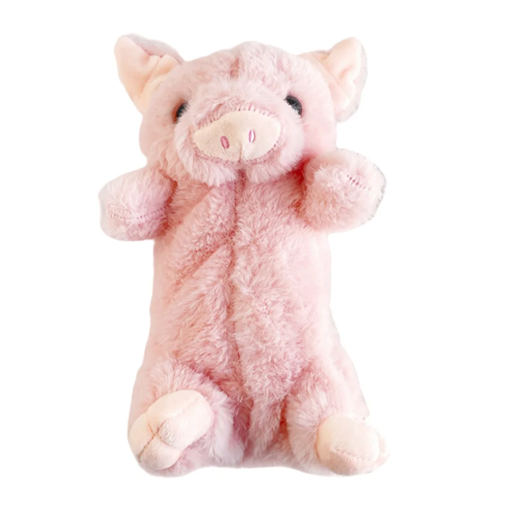 Soft Cute Pig Pencil Case Student Holders Canvas Plush Decorative Bag