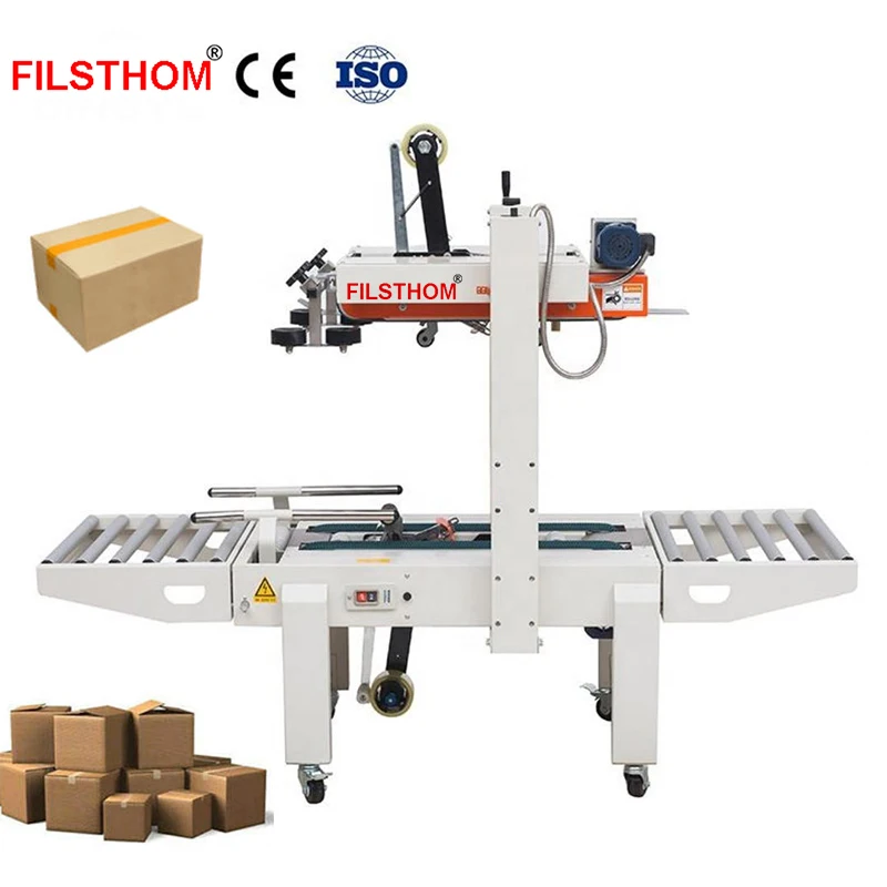 5060 Automatic Carton Adhesive Tape Sealing Machine Up And Down Driven Sealer For Box Tapes Sealing