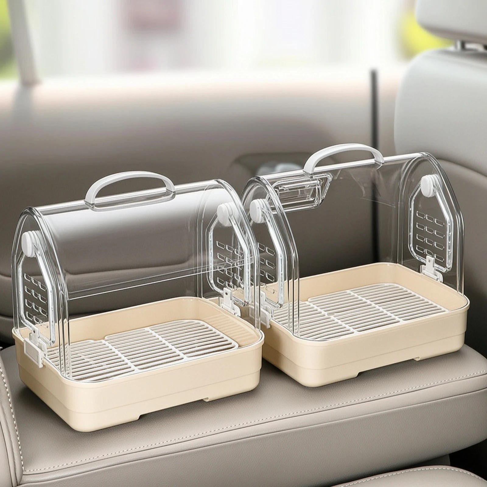 Journeybird Cage Easy to Clean Bird Travel Carrier Parrot Carrier Compact Long-Lasting for Birds