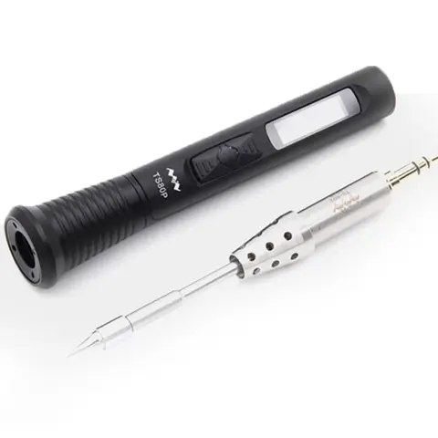 TS80P Mini strumento per saldatore digitale portatile intelligente Display OLED a temperatura regolabile con punte di ferro B02 BC02 D25 J02 K4